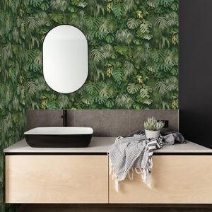 Wallpaper Luana Tropical Forest Green